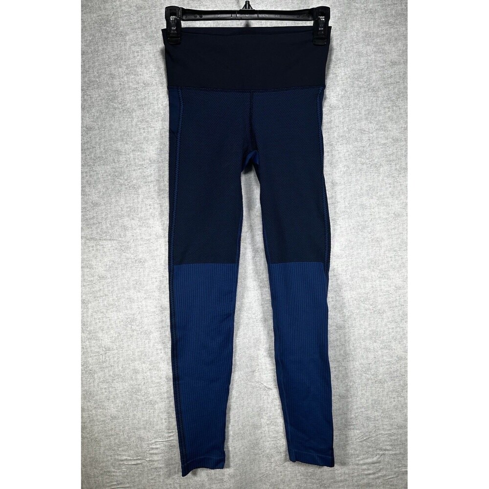 Athleta Women’s High Rise Peacock Blue Flurry Leggings Size Small